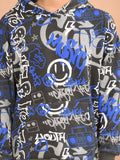 Boys Printed Sweatshirt With Jogger