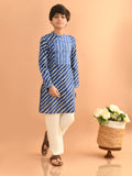 Leheriya Printed Angrakha Style Kurta Pajama Set