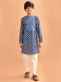 Leheriya Printed Angrakha Style Kurta Pajama Set
