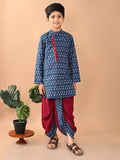 Ethnic Motifs Printed Straight Dhoti Kurta Set