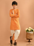 Ethnic Motifs Printed Straight Dhoti Kurta Set