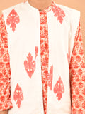 Ethnic Motifs Printed Kurta Pajama Set with Jacket