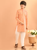 Ethnic Motif Printed Kurta Pajama Set