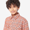 Boys Full Sleeves Checkered Shirt
