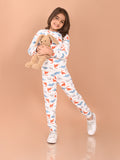 Dinosaurs Printed Full Sleeves Sweatshirt and Jogger Co-ord Set