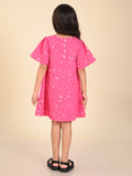 Rabit Printed Knee Length A-line Dress