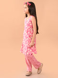 Ethnic Motif Printed Sleeveless Angrakha Kurta Palazzo Set