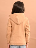 Girls Full Sleeves Hooded Sweatshirt