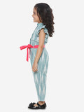 Ikat Green Full Jumpsuit