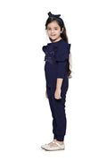Navy Colour Designer sleeves crystal work Clothing Set