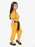 Mustard Yellow Polka Jumpsuit