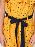 Mustard Yellow Polka Jumpsuit