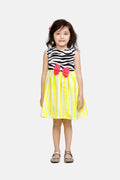 Neon Stripe Tiger Print Dress
