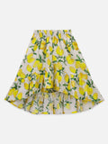 Lemon Yellow Coordinated Skirt Set