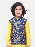 Leafy Digital Print Nehru Jacket