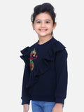 Navy French Terry Full Sleeve Unicorn SweatShirt