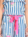 lilpicks Blue Stripe Funky Clothing Set