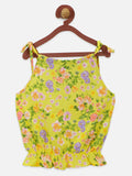 lilpicks Floral Yellow Comfy Clothing Set
