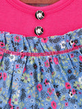 lilpicks Blue flower Printer Dress