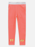 lilpicks Designer Coral Bow Legging