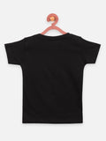 Black Causal Round Neck Tshirt