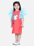 Lilpicks Unicorn Fringes Ruffles Dress