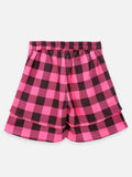 Lilpicks Pink Green Pack of 2 Flared Shorts