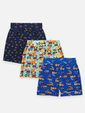 Lilpicks Funky Print Pack of 3 Boys Shorts