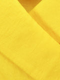 Aztec Print Flared Palazzo with Lime Yellow Flounce Blouse