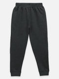 Dark Grey Knee Quilted Fleece TrackPant