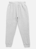 Grey Knee Quilted Fleece TrackPant