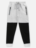 Melange Black Colorblock Track pant