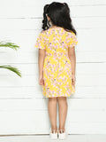 Lemon Yellow Ruffles Dress