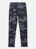 Black Creamy Off Army Print Leggings - Pack of 2