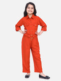 Rust Designer Full Jumpsuit