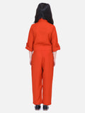 Rust Designer Full Jumpsuit