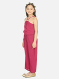 Mauve Ring Design Full Jumpsuit