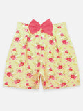 Floral Print Knot Styling Shorts