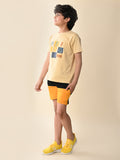 Graphics Printed T-shirt with Shorts Set