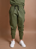 Solid Plain Drawstring Joggers