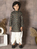 Tribal All Over Print Kurta with Dhoti Set