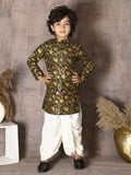 Kalamkari Print Kurta with Dhoti Set