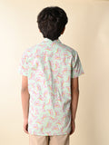 Cartoon Dino Printed Half Sleeves Shirt