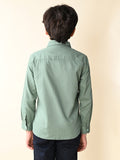 Solid Full Sleeves Pocket Shirt