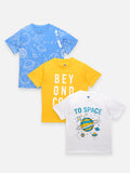 To Space Printed Summer Cool Tshirts Pack of 3