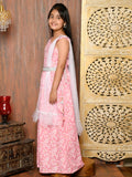 Floral Printed One Shoulder Ethnic Gown with Dupatta