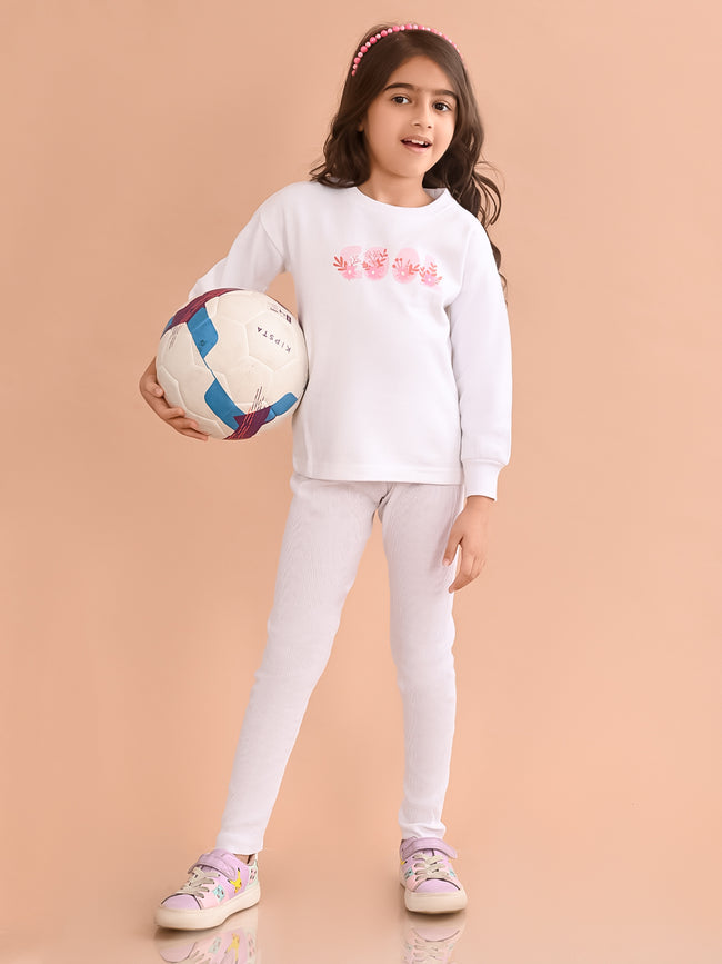 Girls Sweatshirt with Jogger Set