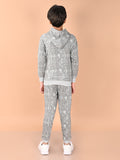 Lilpicks Boys Overall Printed Sweatshirt with joggers