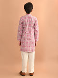Ethnic Motif Printed Mandarin Collar Straight Kurta Pajama Set