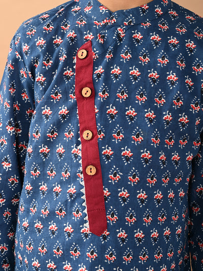 Ethnic Motifs Printed Straight Dhoti Kurta Set